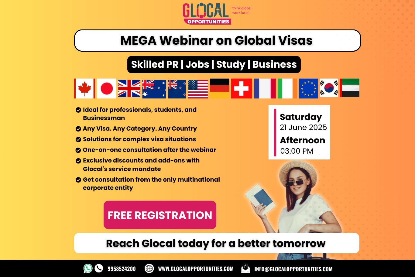 Join Our Mega Webinar on Global Visas 21st June